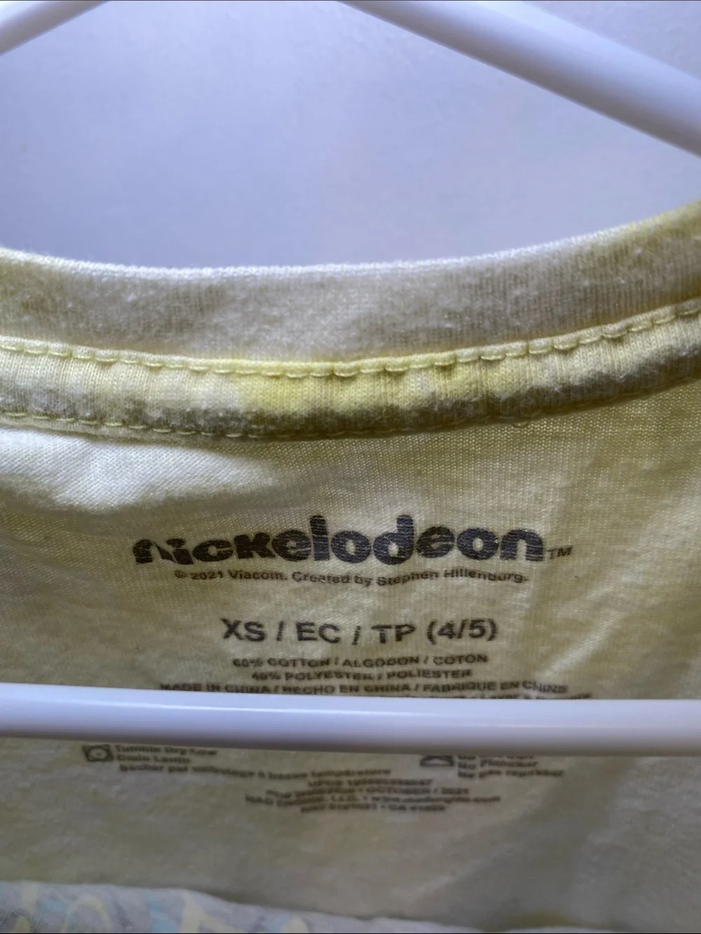 Nickelodeon bright yellow